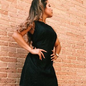 black vintage Ozbek dress